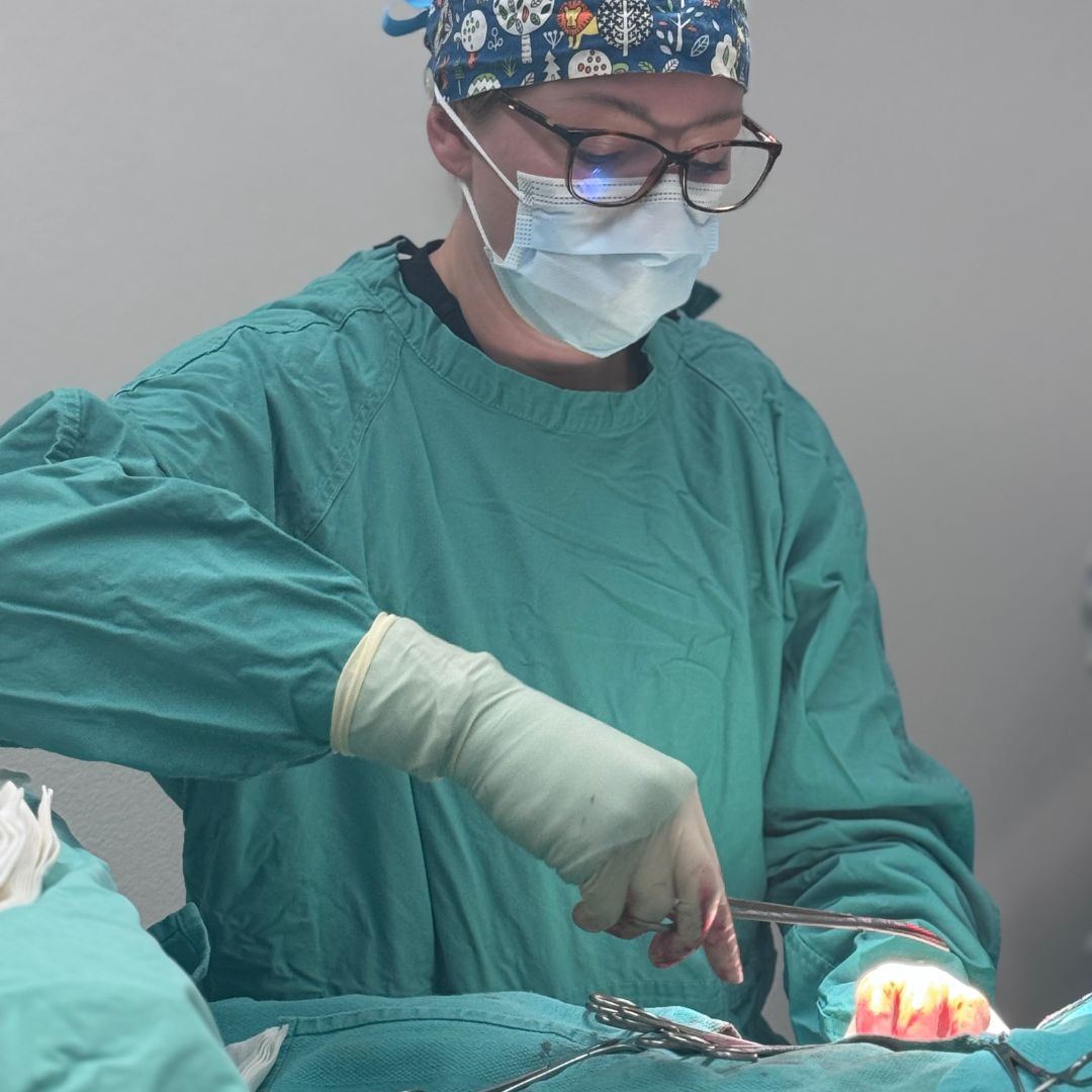 a surgeon operating on a patient